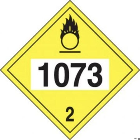 Accuform 4DIGIT DOT PLACARDS HAZARD CLASS 2 MPL726CT25 MPL726CT25